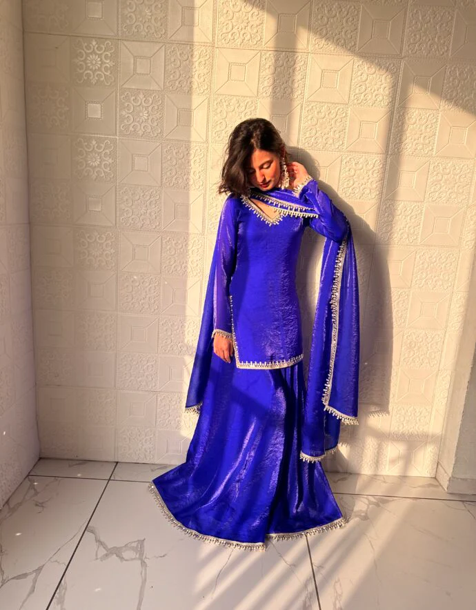 Blue Sharara Set - Image 3