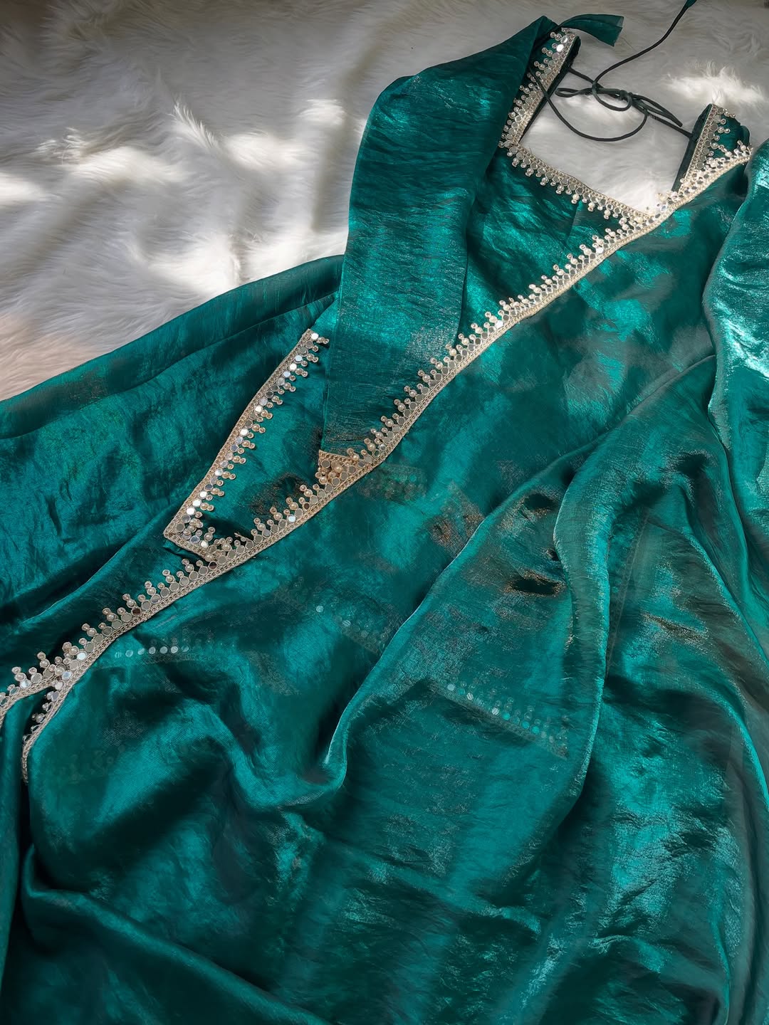 Green Sharara Set - Image 3
