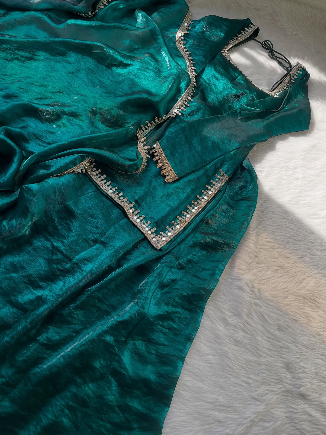 Green Sharara Set - Image 5